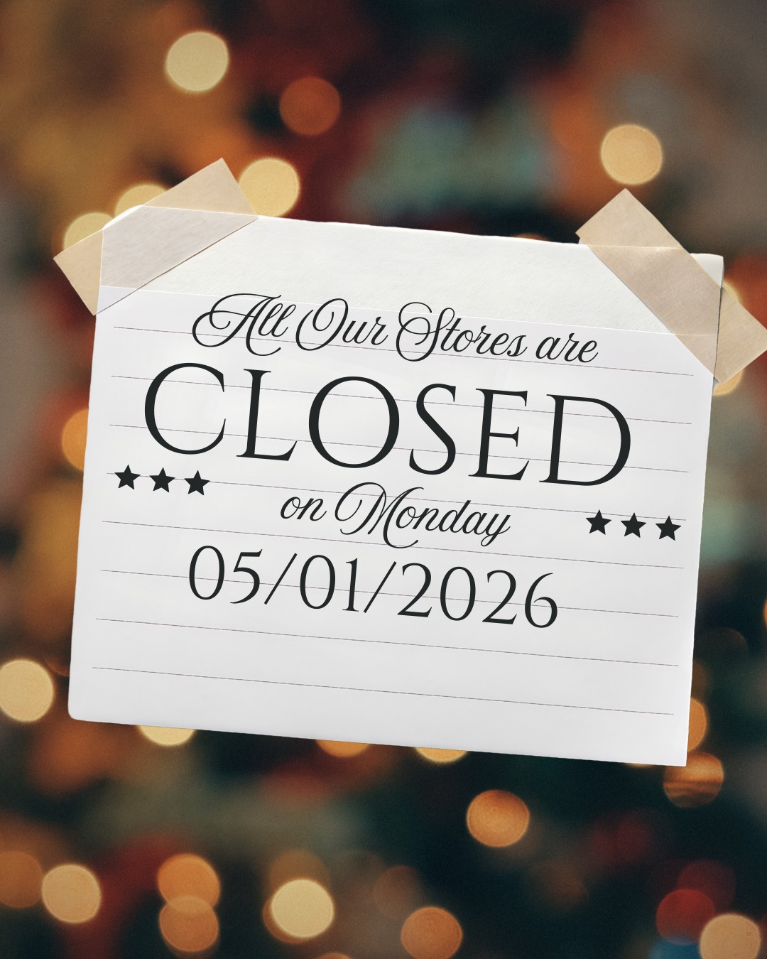 Shop Closed Banner